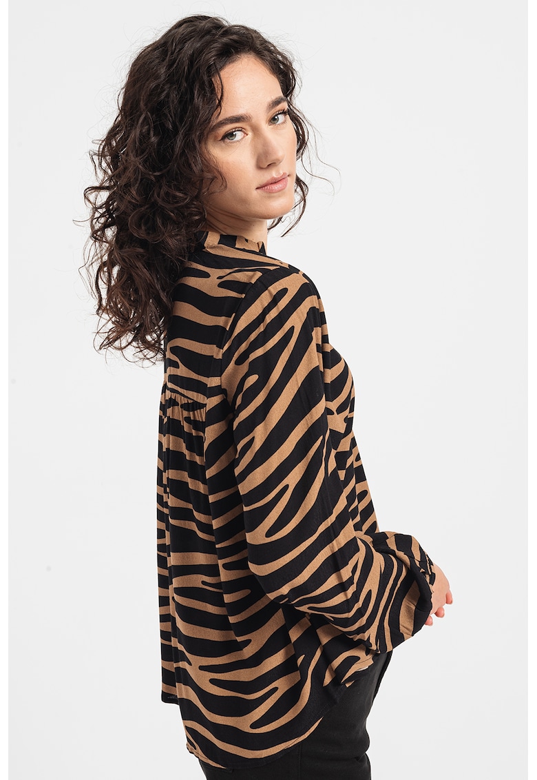 Bluza lejera cu animal print Giulia