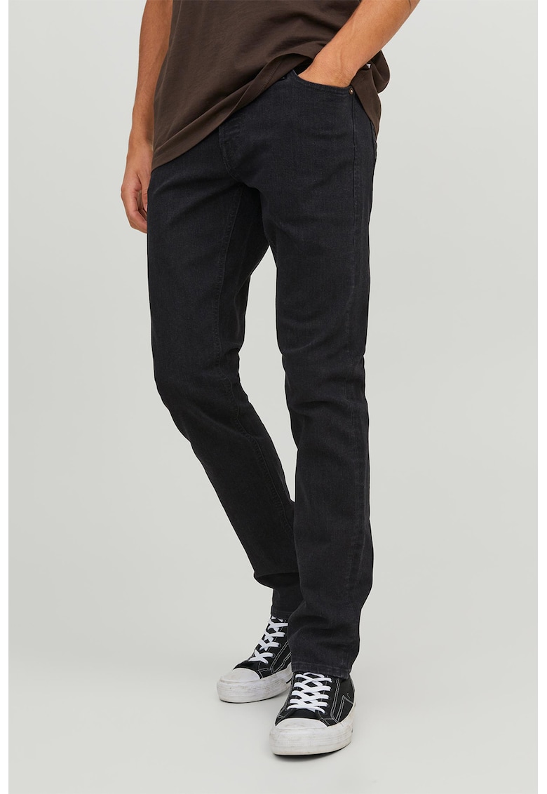 Blugi slim fit Glenn - Negru