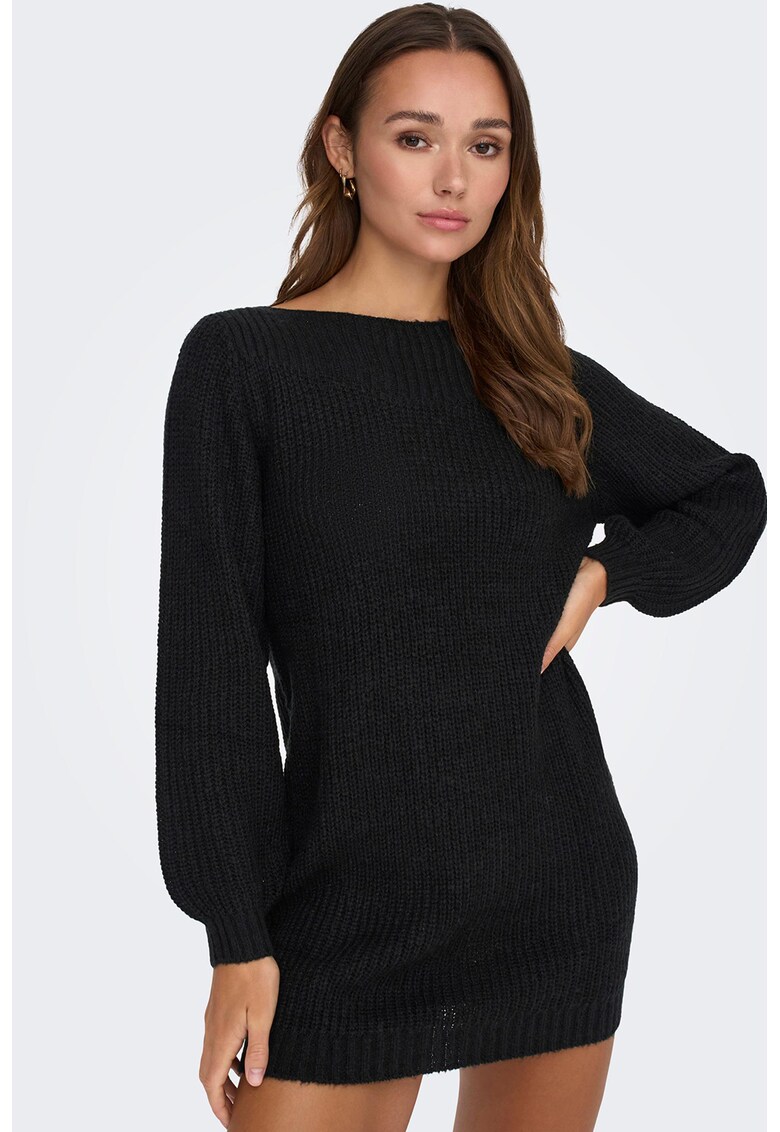 Rochie-pulover cu maneci bishop