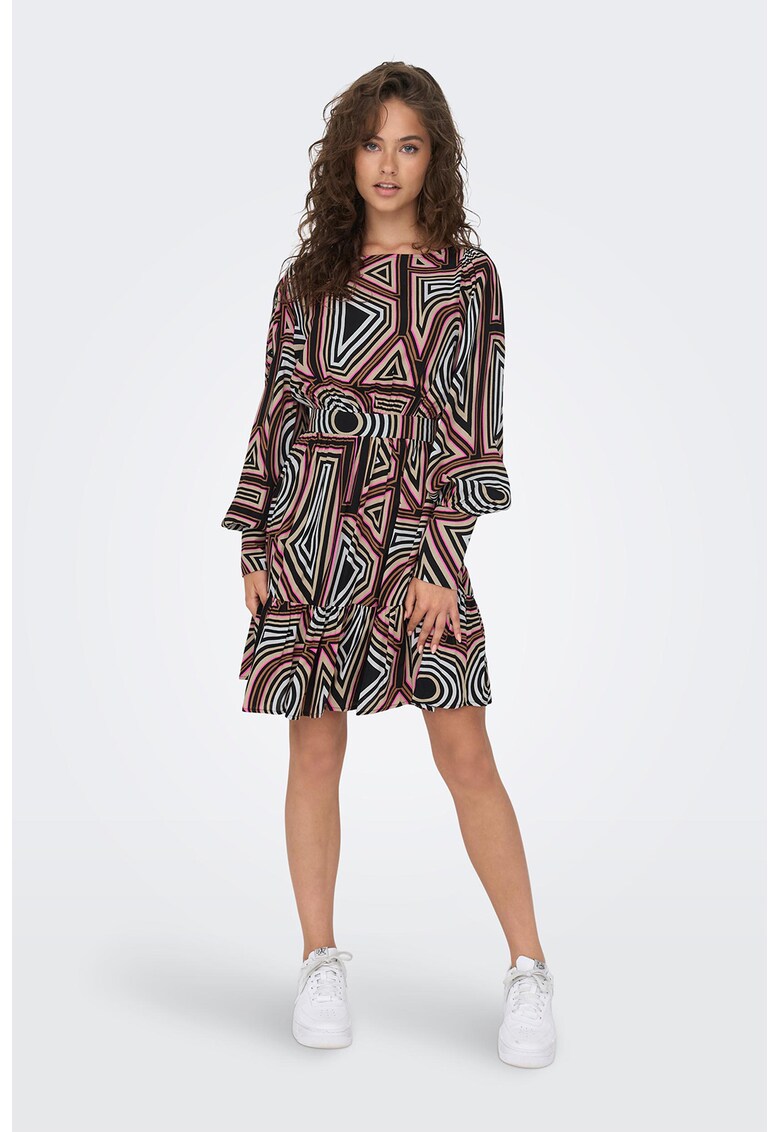 Rochie mini cu model geometric