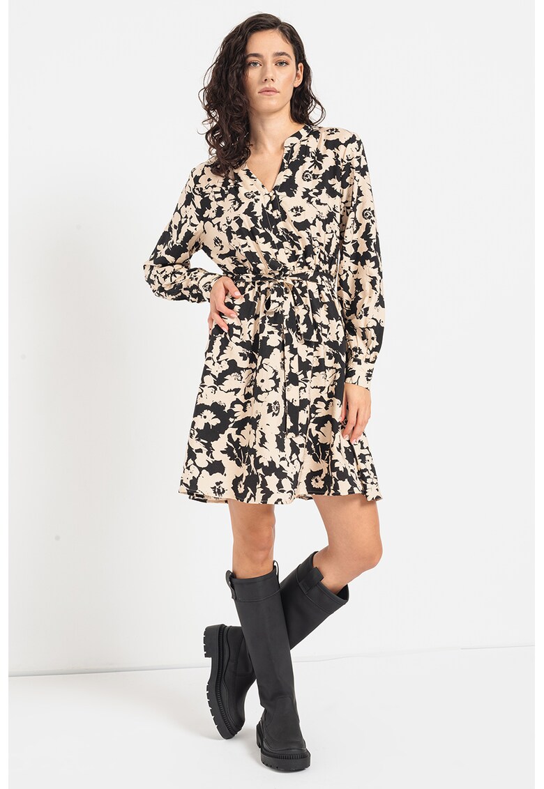 Rochie cu model si cordon in talie Miriam