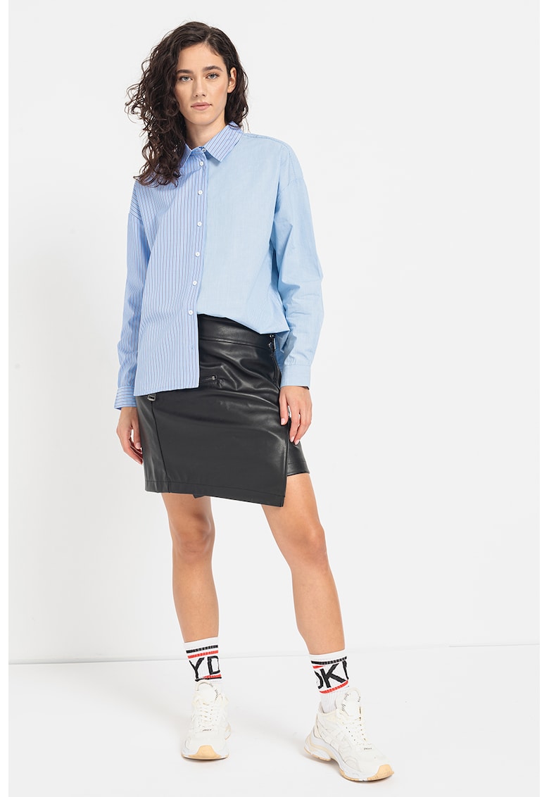 Camasa din bumbac cu model in dungi Lanne