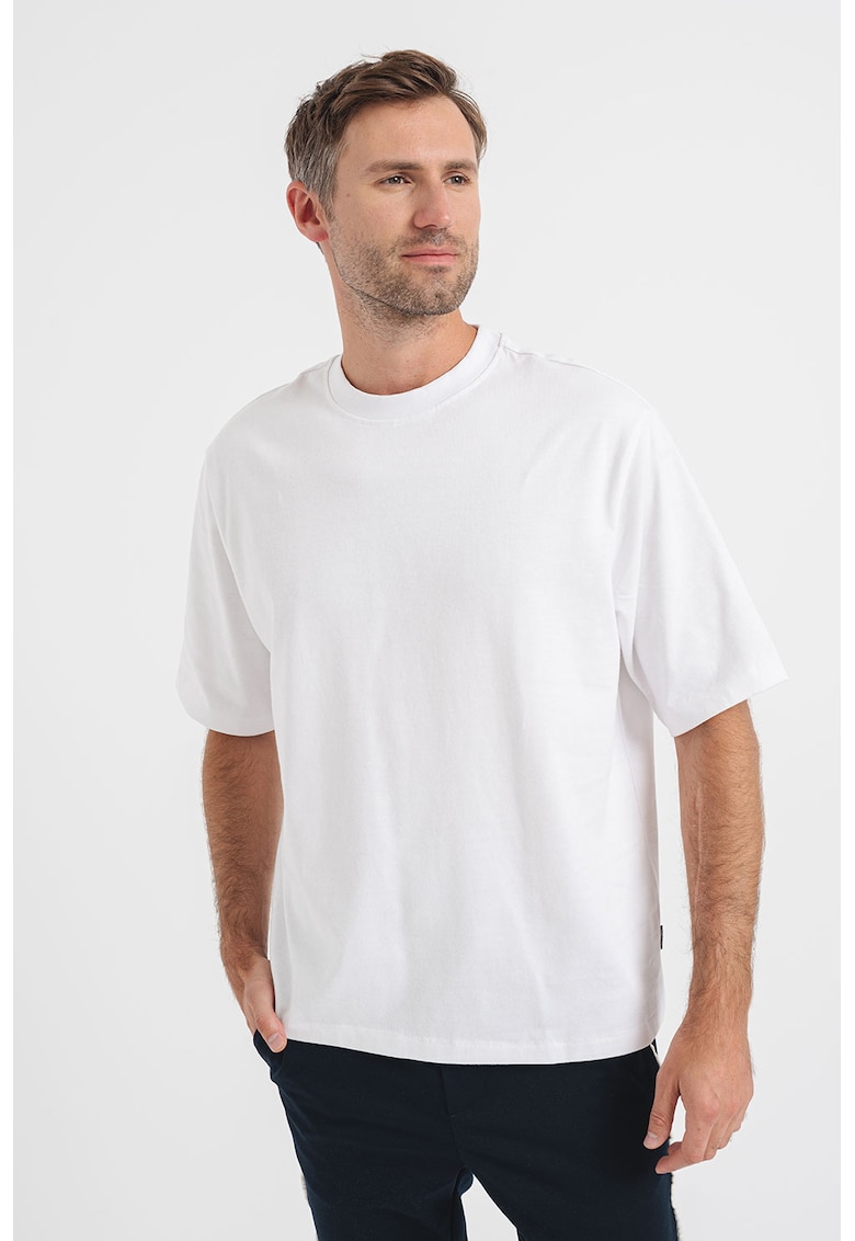 Tricou lejer de bumbac - Alb