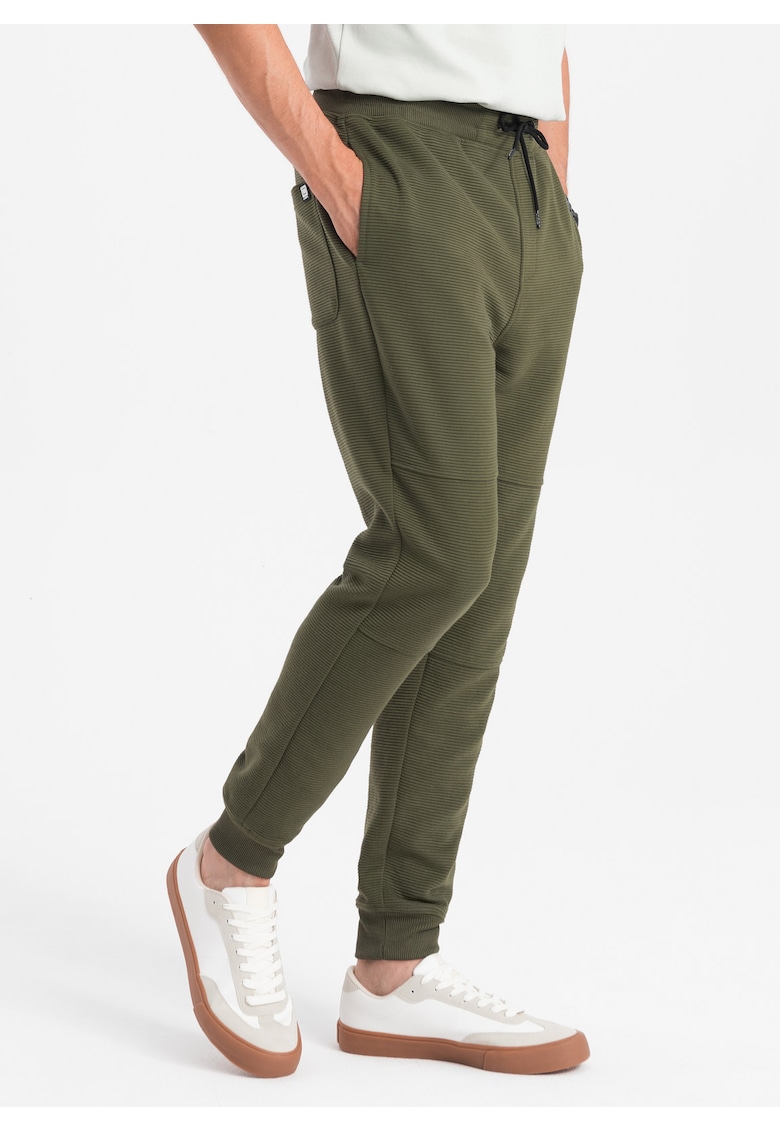 Pantaloni sport din amestec de bumbac OM-PASK-0129