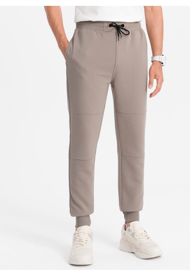 Pantaloni sport din amestec de bumbac OM-PASK-0129