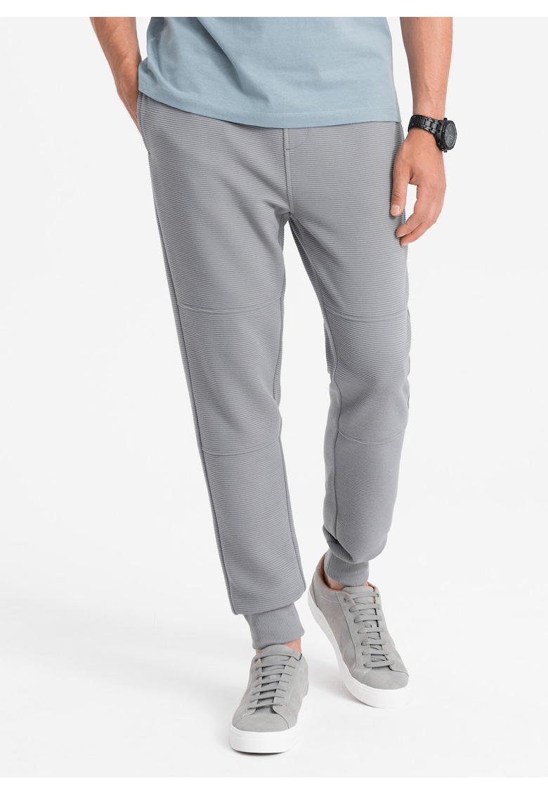 Pantaloni sport din amestec de bumbac OM-PASK-0129