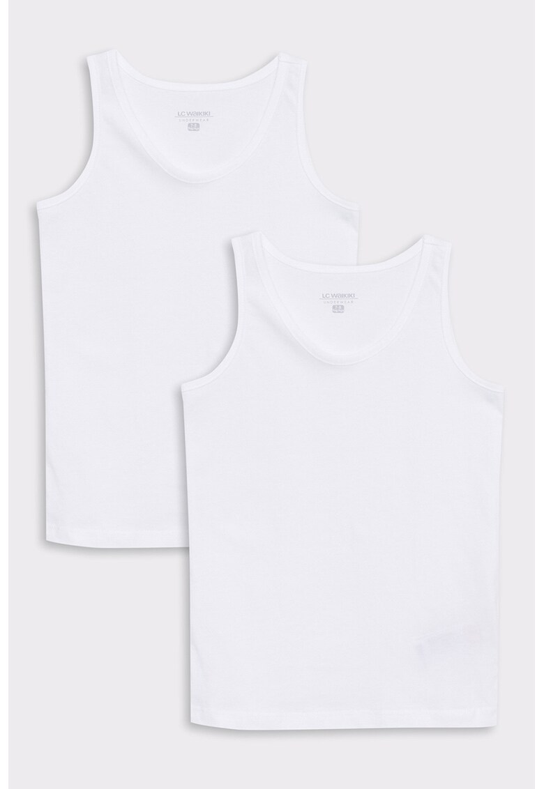 Set de top-uri de bumbac - 2 piese
