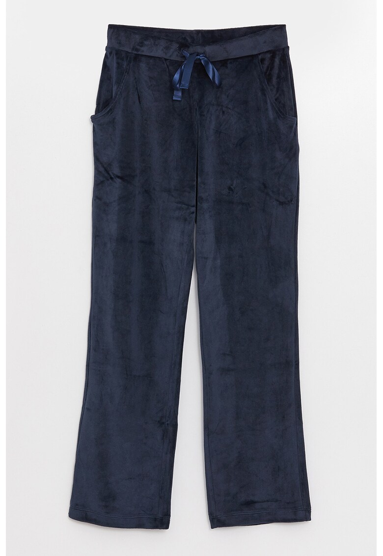 Pantaloni de pijama cu aspect de catifea