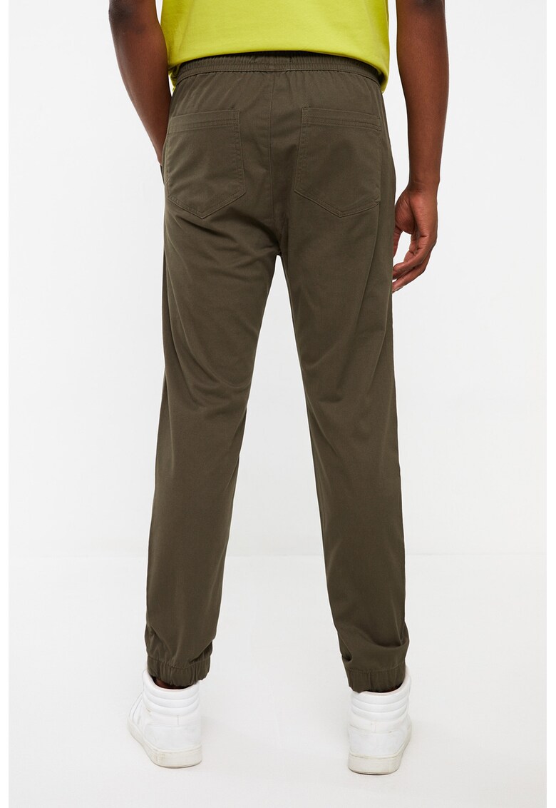 Pantaloni slim fit cu snur