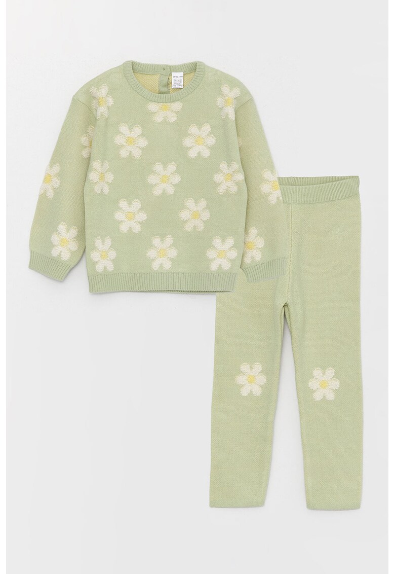 Set de pulover si pantaloni din tricot