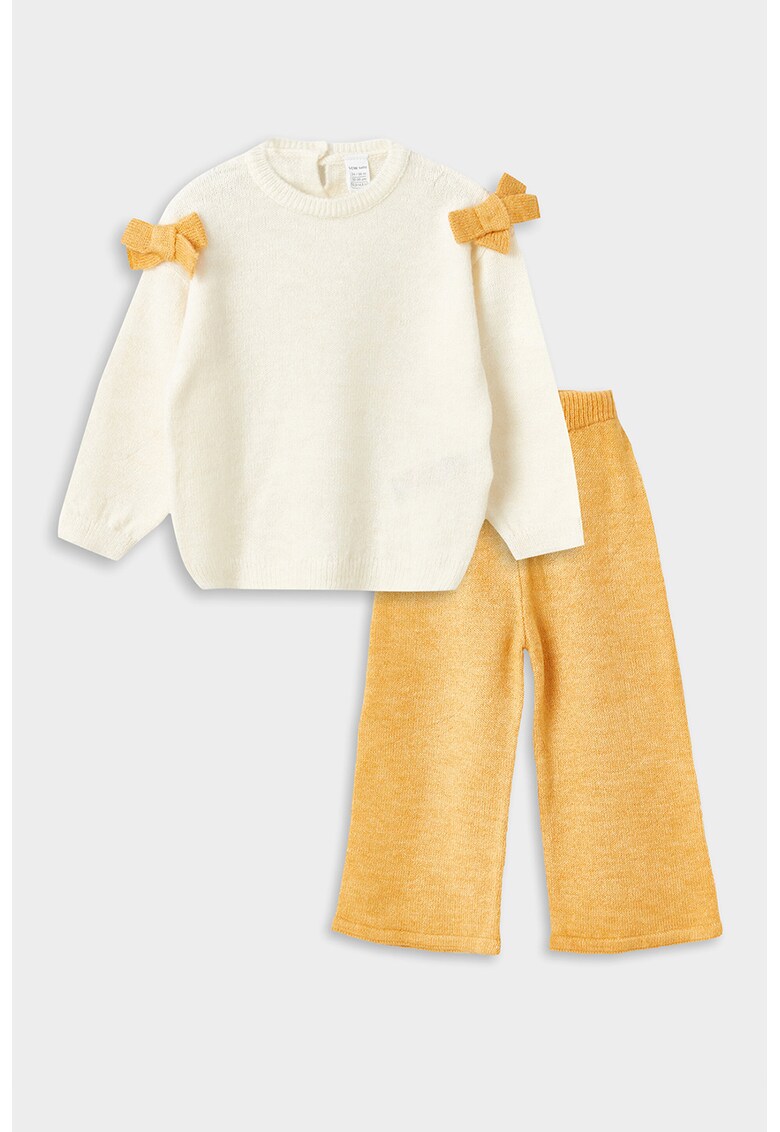 Set de pulover tricotat si pantaloni - 2 piese