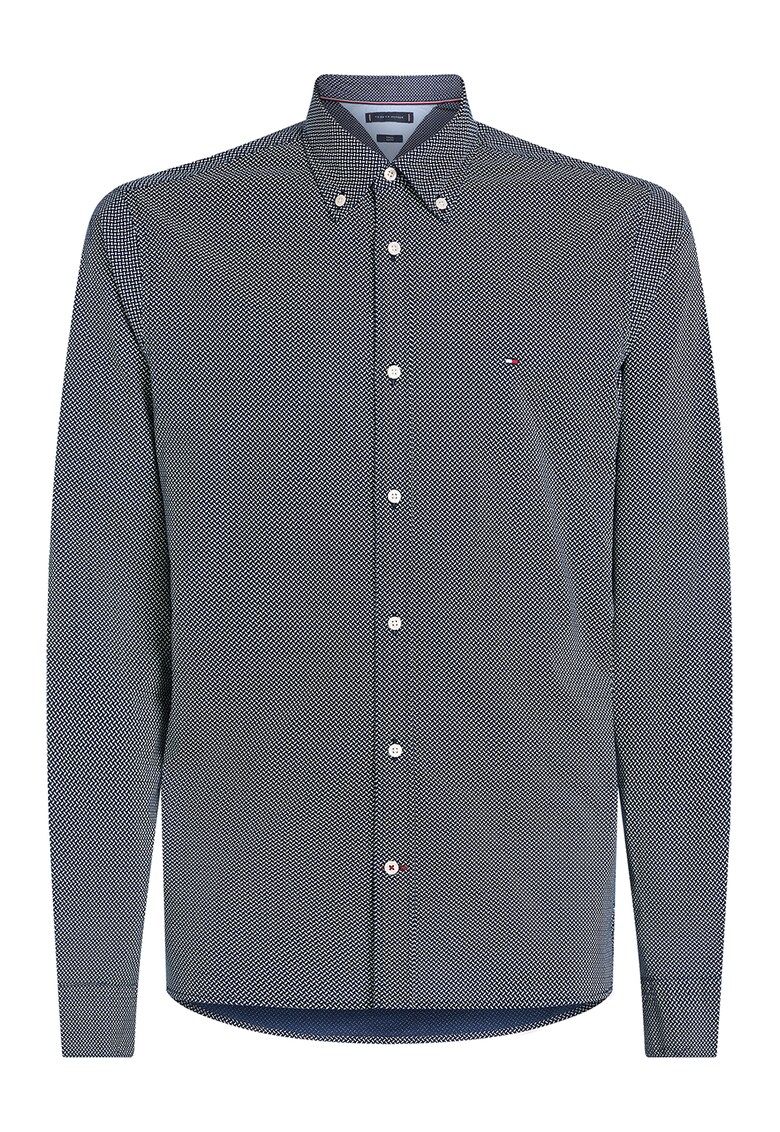 Camasa slim fit cu guler Oxford