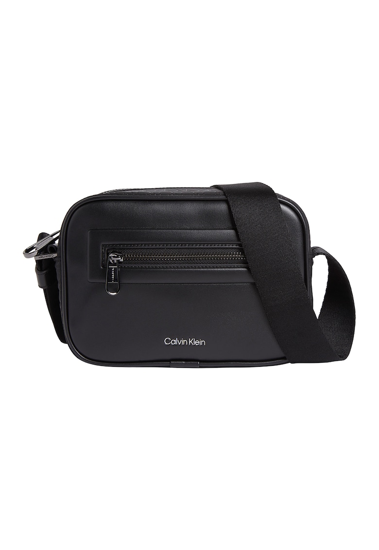 Geanta crossbody cu fermoar si logo Elevated Camera