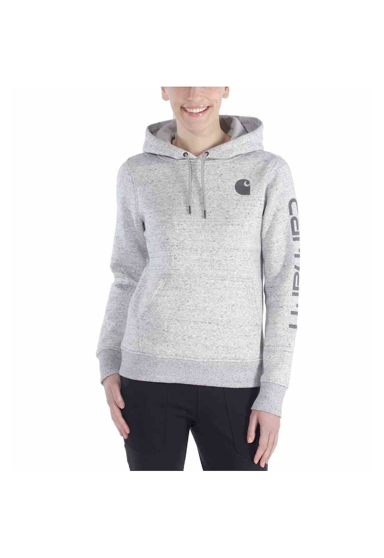 Bluza cu maneca lunga de dama - Bumbac - Gri -