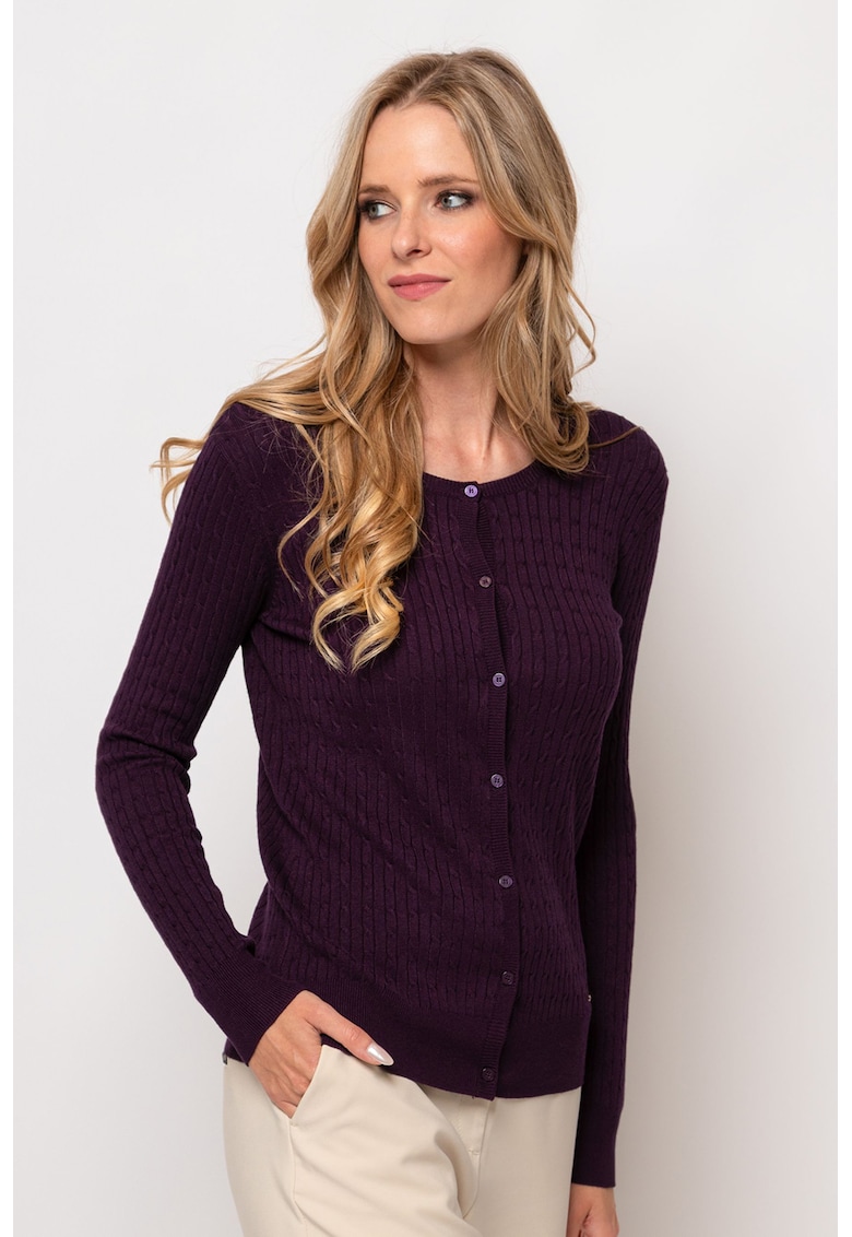 Cardigan cu model torsade Hinny