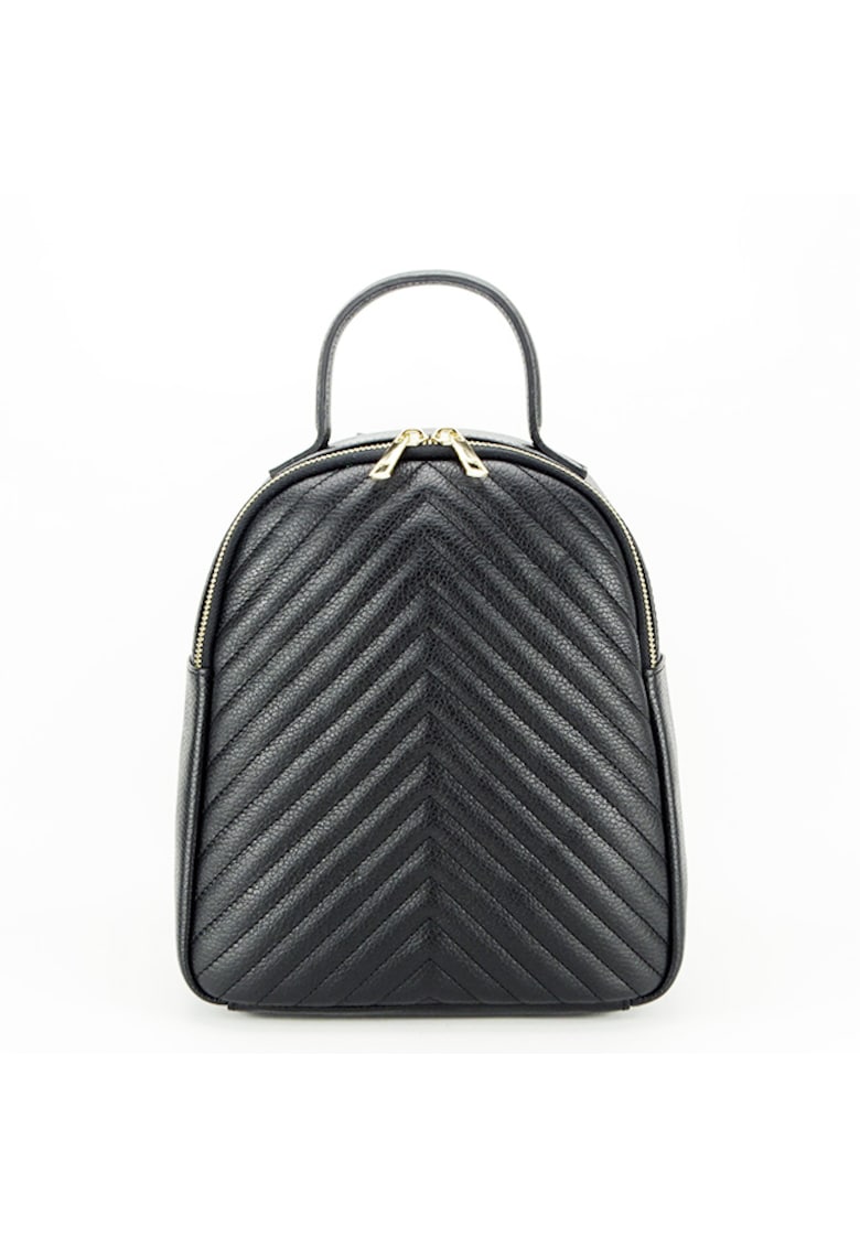 Rucsac din piele naturala 8955 121 Negru 13496 - Negru