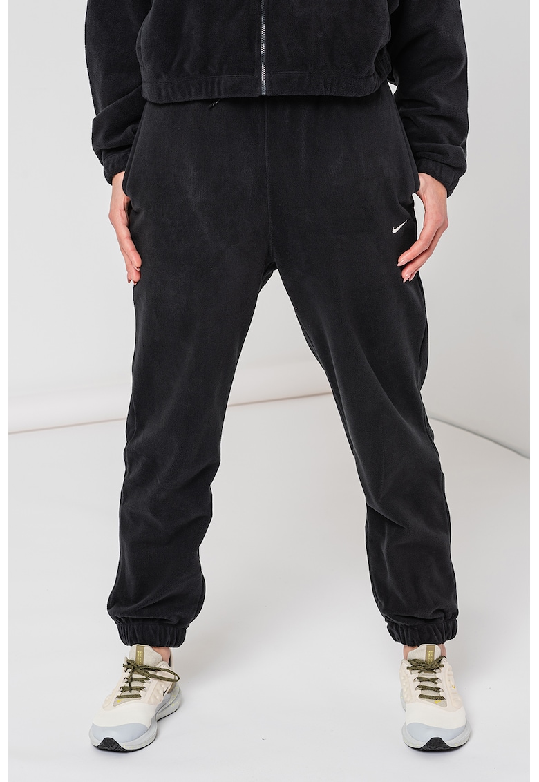 Pantaloni din material fleece cu tehnologie Therma-Fit si snururi de ajustare pentru antrenament