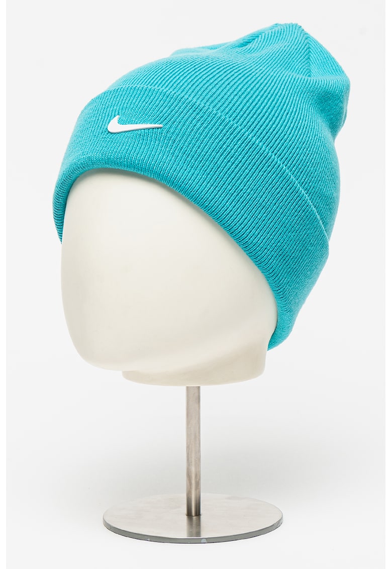 Caciula cu striatii si monograma - Verde persan