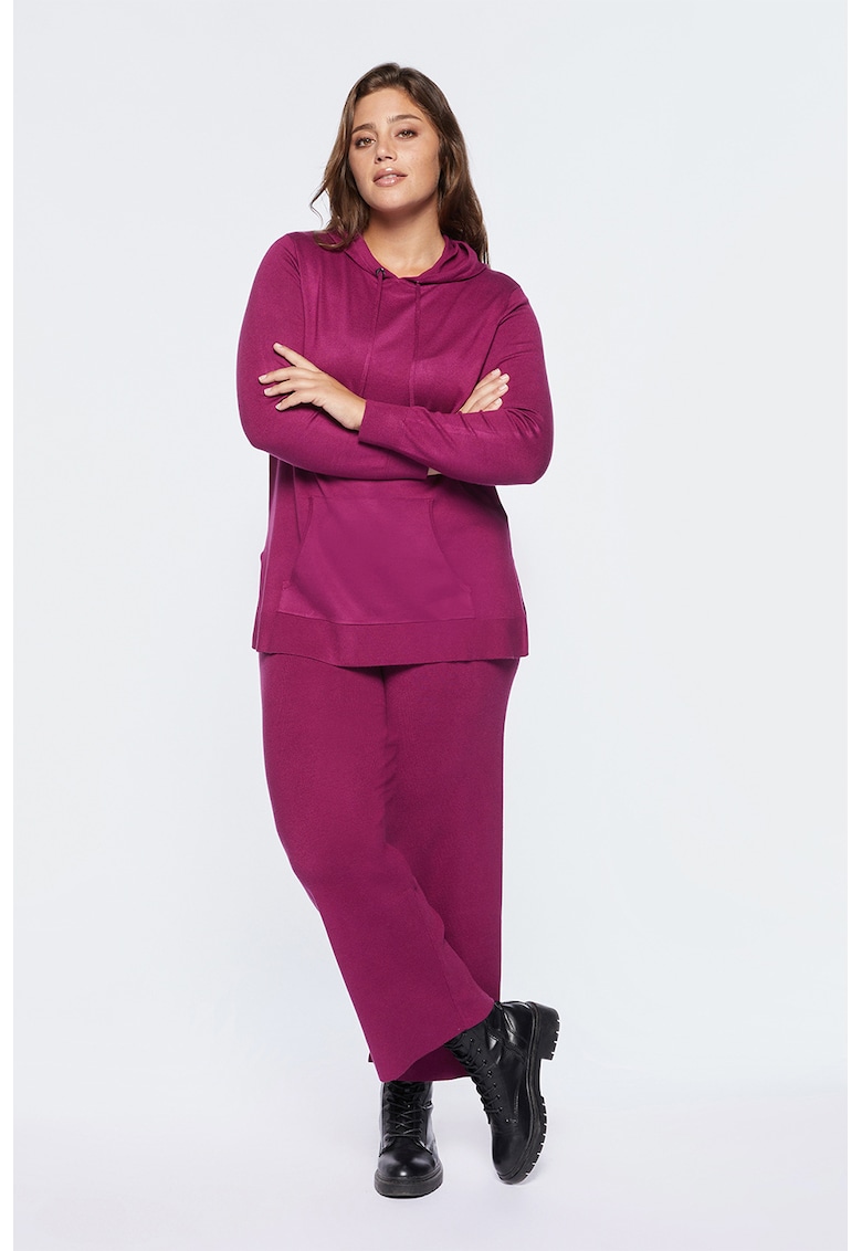 Pantaloni drepti cu talie elastica