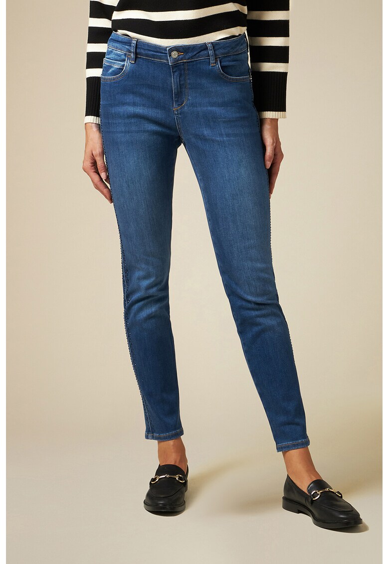 Blugi skinny cu talie medie