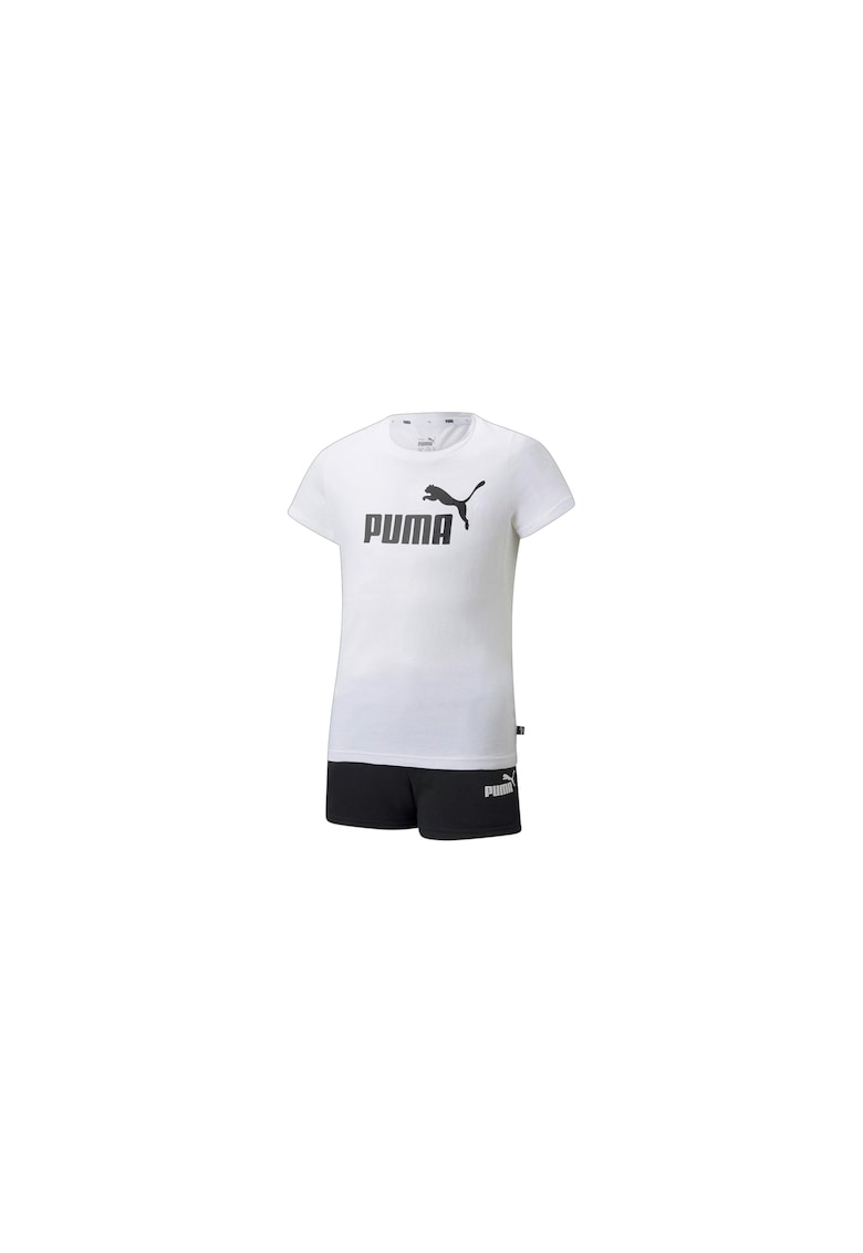 Echipament sportiv copii - Logo Tee & Shorts Set G - alb/negru