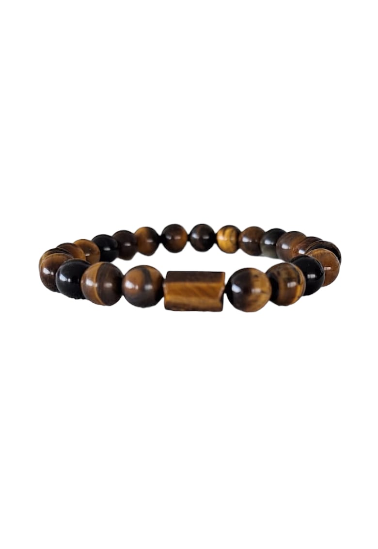 Bratara barbati pietre Naturale Ochi de Tigru - margele de 8mm -
