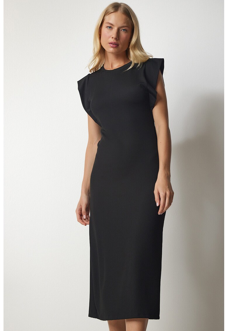 Rochie midi cu croiala dreapta