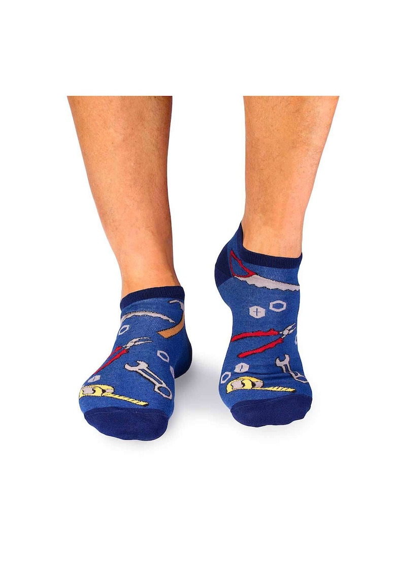 Sosete scurte bumbac Fine Cotton Dorel Instalatorul Albastru