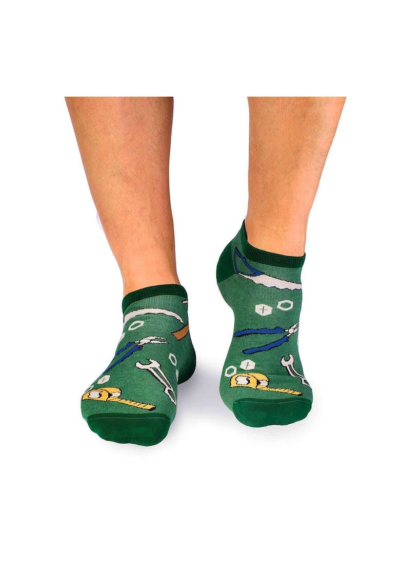 Sosete scurte bumbac Fine Cotton Dorel Instalatorul Verde