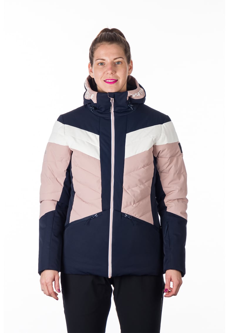 Geaca impermeabila colorblock pentru schi