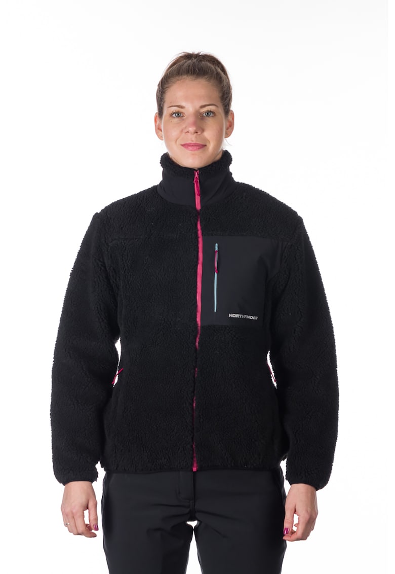 Bluza sport lejera de fleece cu buzunare multiple Wyoma