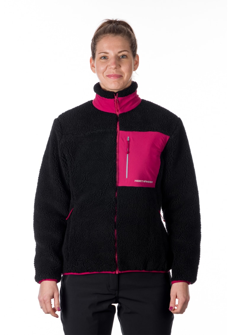 Bluza sport lejera de fleece cu buzunare multiple Wyoma