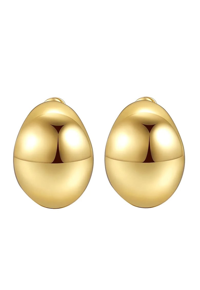 Cercei aurii - cu clips - forma bombata - Ionathan C5 -