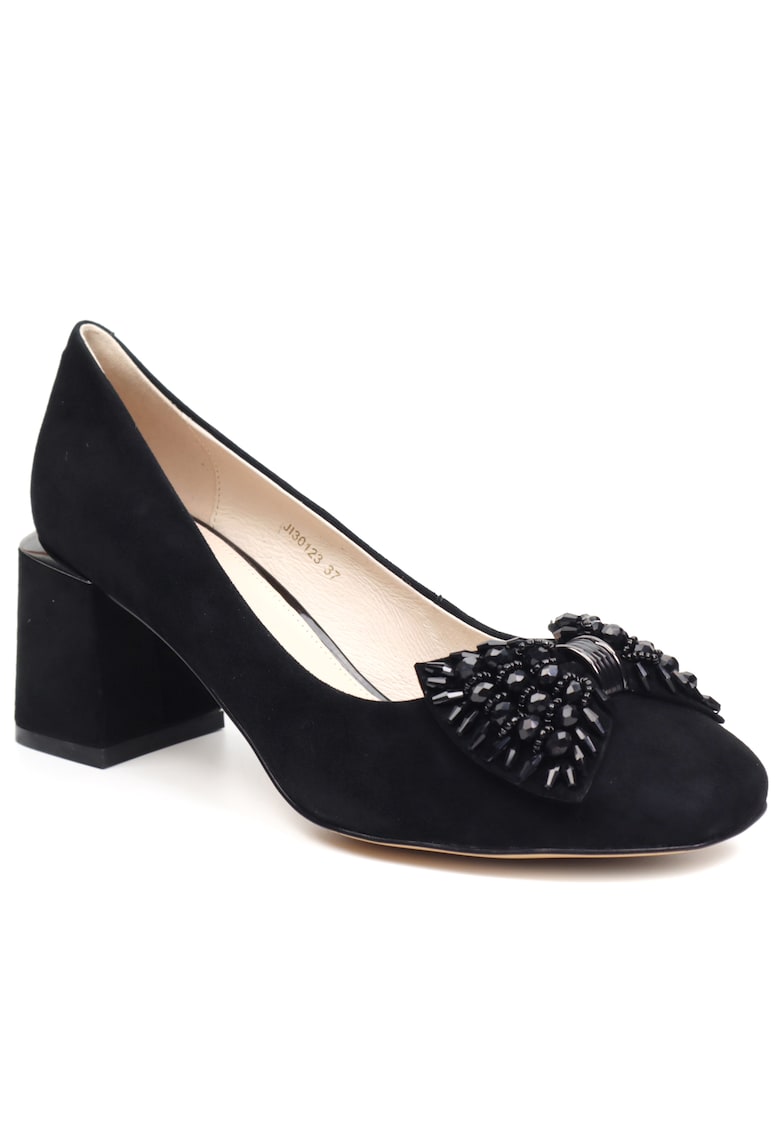 Pantofi dama JIJI30123 01 I negru velur