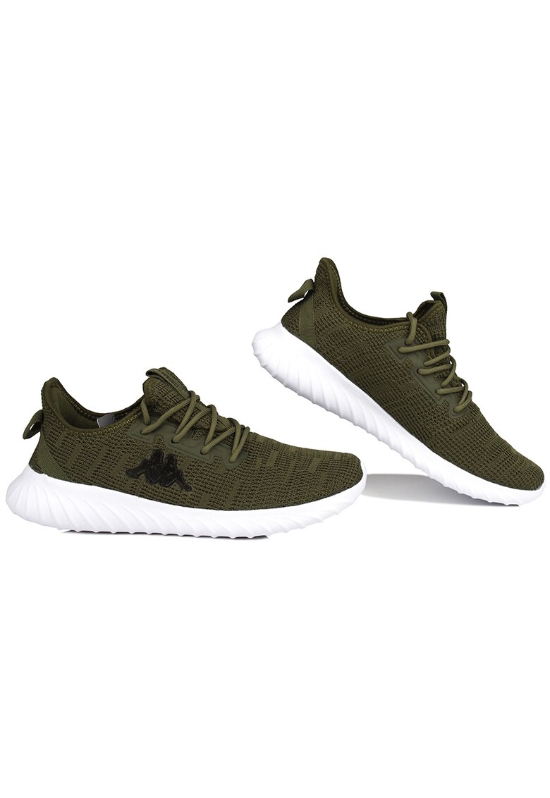 Papuci barbati - Sintetic/Textil/Spuma - Kaki/Alb - Alb/Kaki