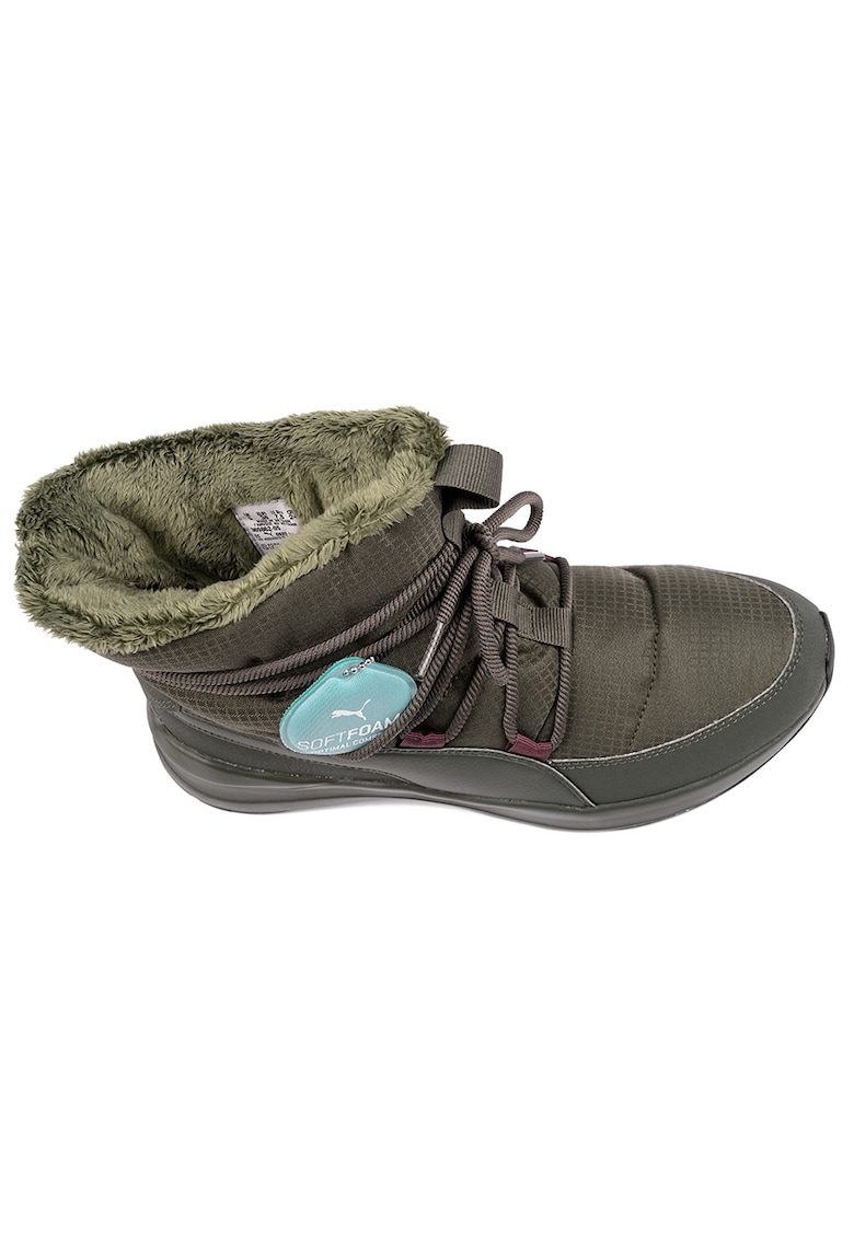 Ghete dama - Sintetic/ Textil -Kaki