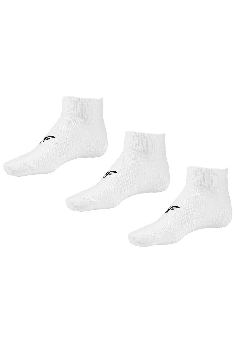 Set 3 perechi sosete femei - Bumbac - Alb/ Negru -