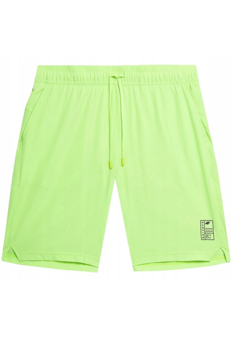Pantaloni scurti de baie pentru barbati - Poliester - Verde neon - Verde neon