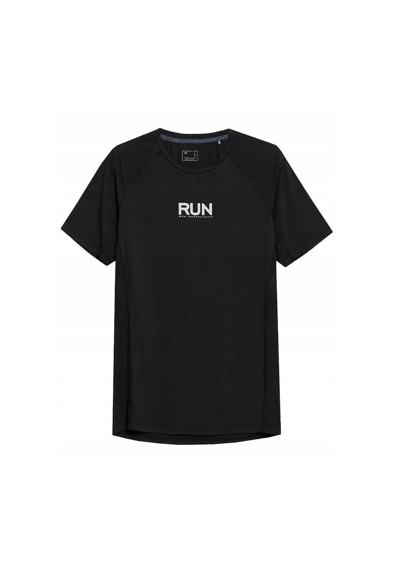 Tricou sport barbati - TSMF012 - Poliester/Elastan - Negru -