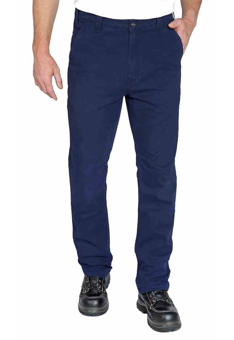 Pantaloni barbati Rigby - bleumarin - bumbac/elastan - croiala dreapta -