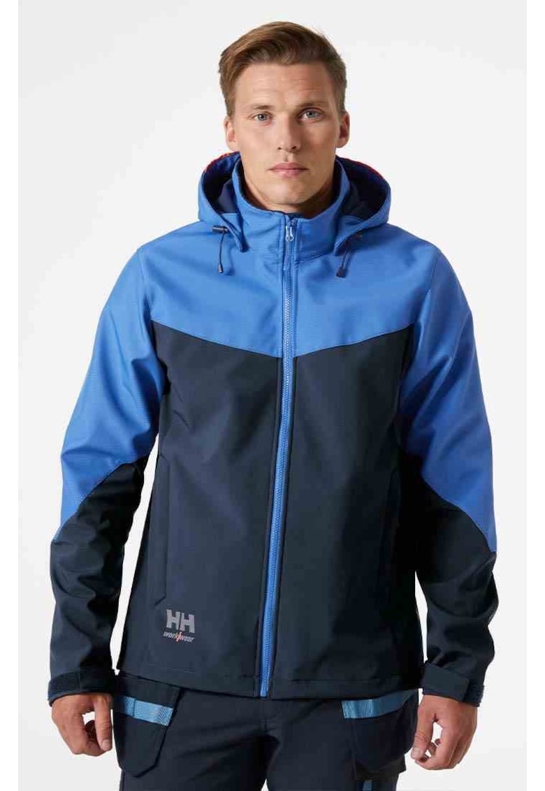 Jacheta barbati - Helly Hansen - Oxford - impermeabila - gluga detasabila - albastru - softshell -