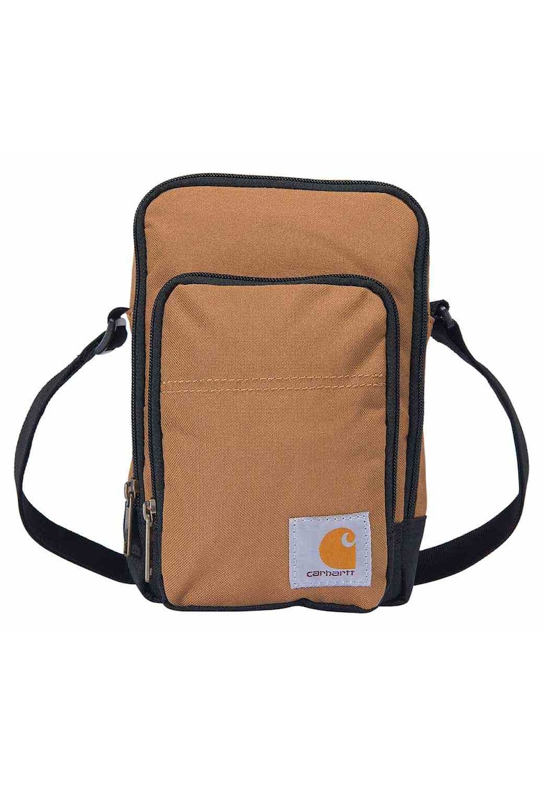 Geanta Crossbody cu fermoar - maro