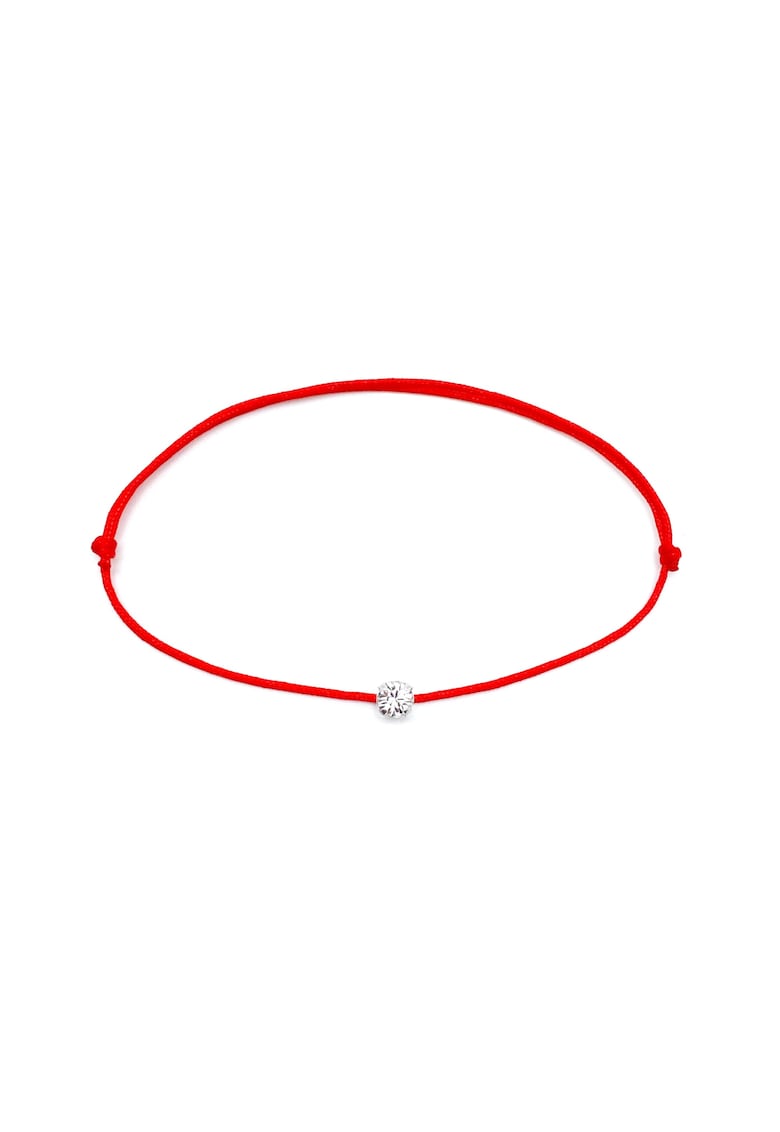 Bratara Martisor cu Cristal Swarovski - snur rosu reglabil - 1 Martie