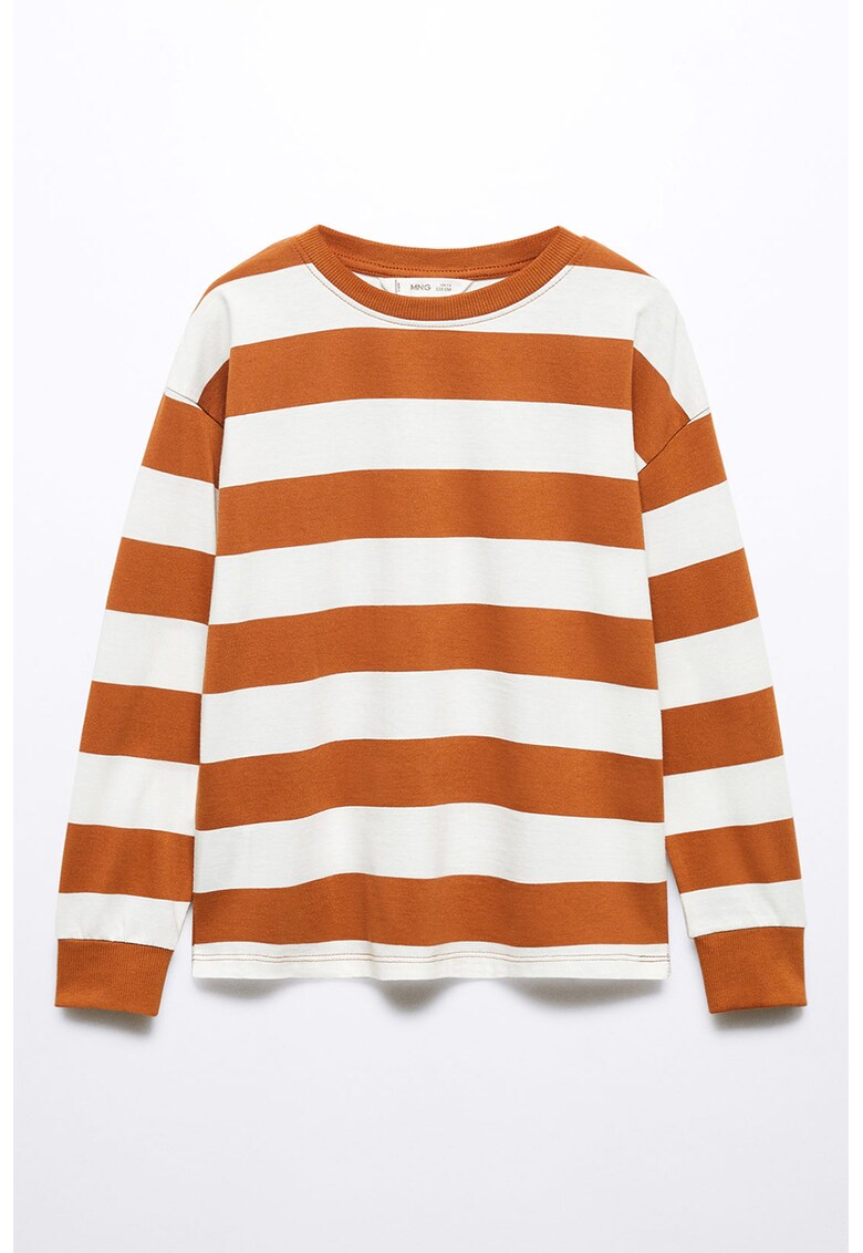 Bluza de bumbac cu model in dungi Paul