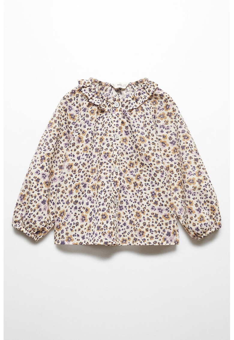 Bluza de bumbac cu model floral Momo