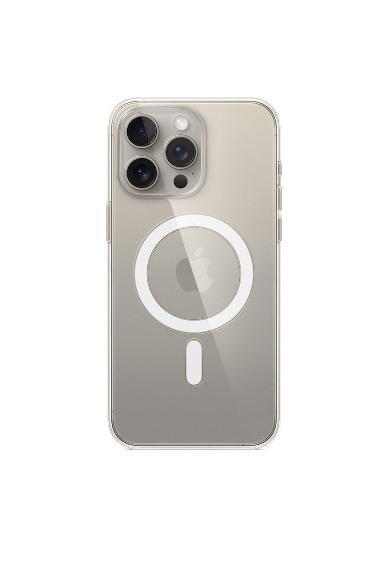 Husa de protectie Clear Case with MagSafe pentru iPhone 15 Pro Max - Transparent