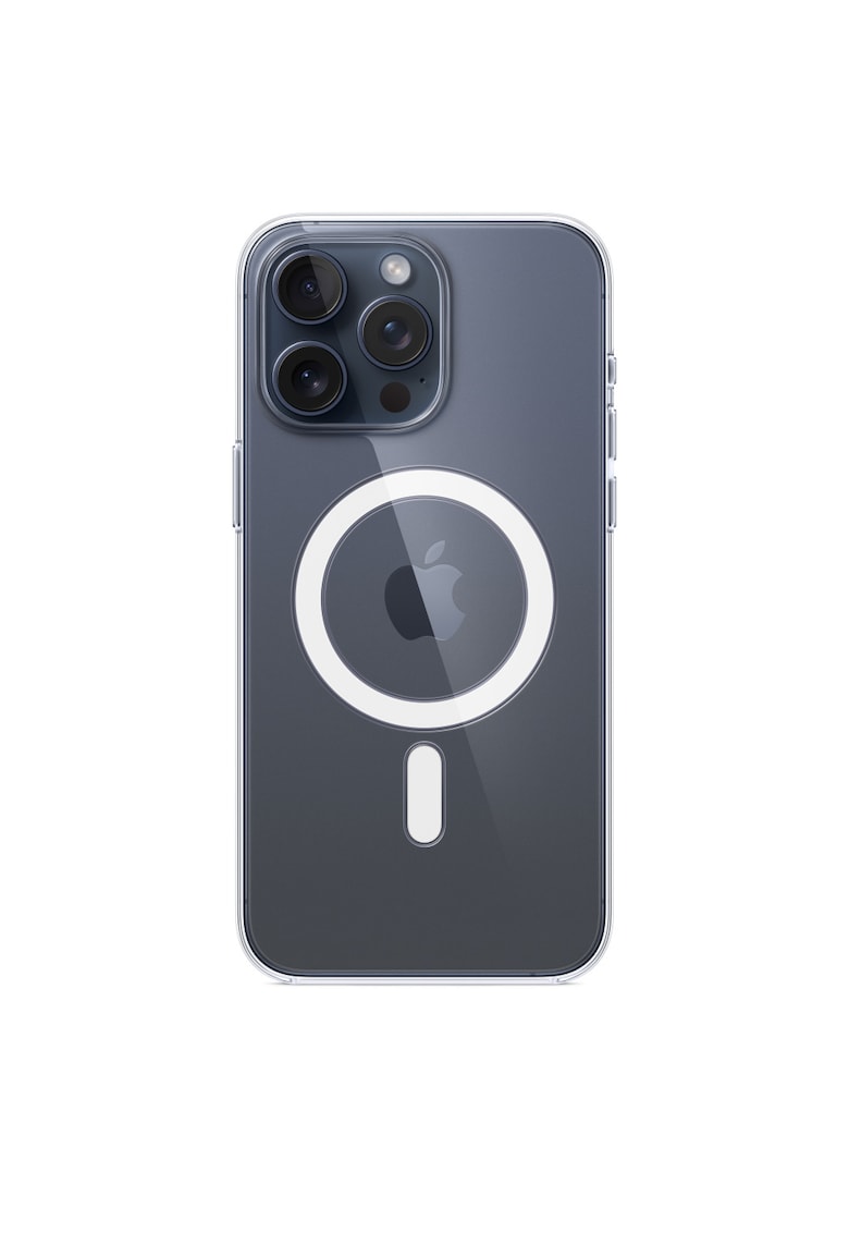 Husa de protectie clear case with magsafe pentru iphone 15 pro max - transparent