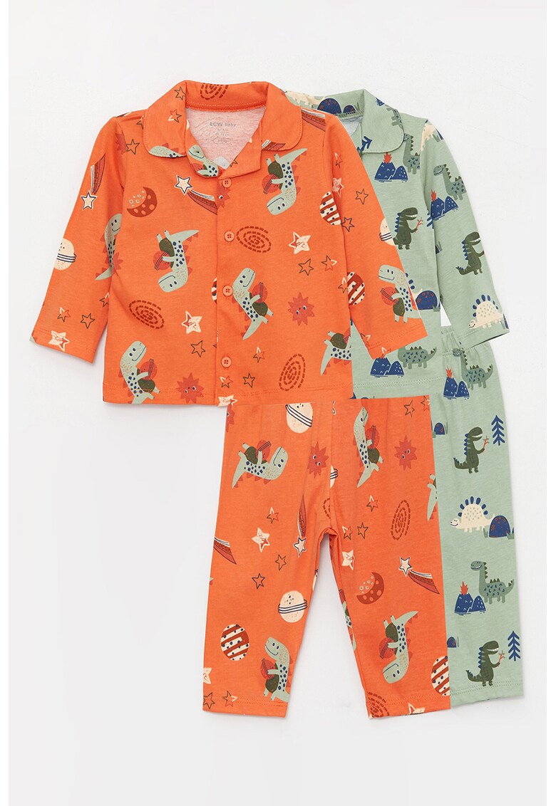 Set de 2 perechi de pijamale lungi