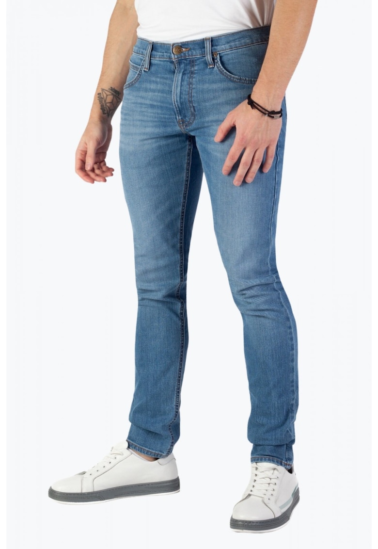 Blugi barbati Luke cu croiala Slim Tapered albastru deschis 18232