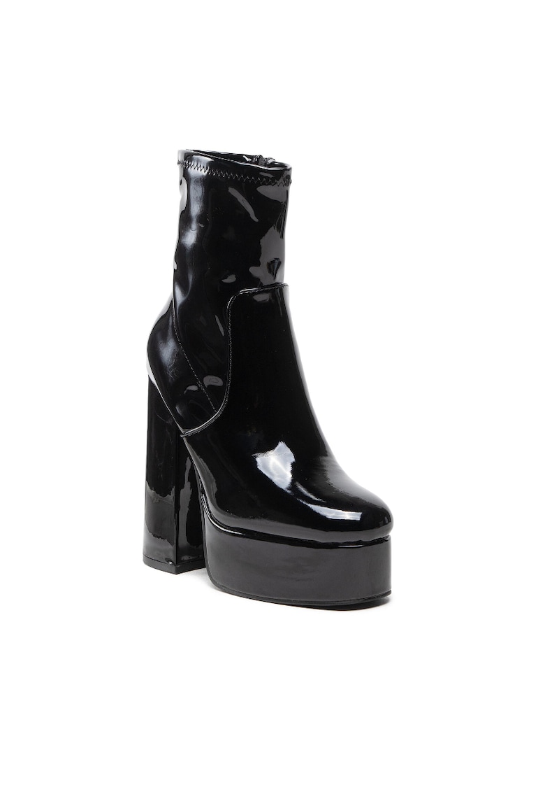 Botine dama -  301727774 - Piele ecologica - Negru